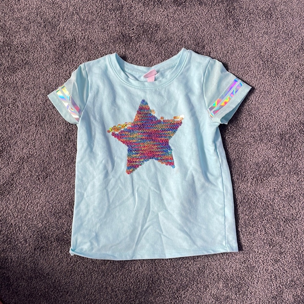 Cool star changeable colors flip star shirt